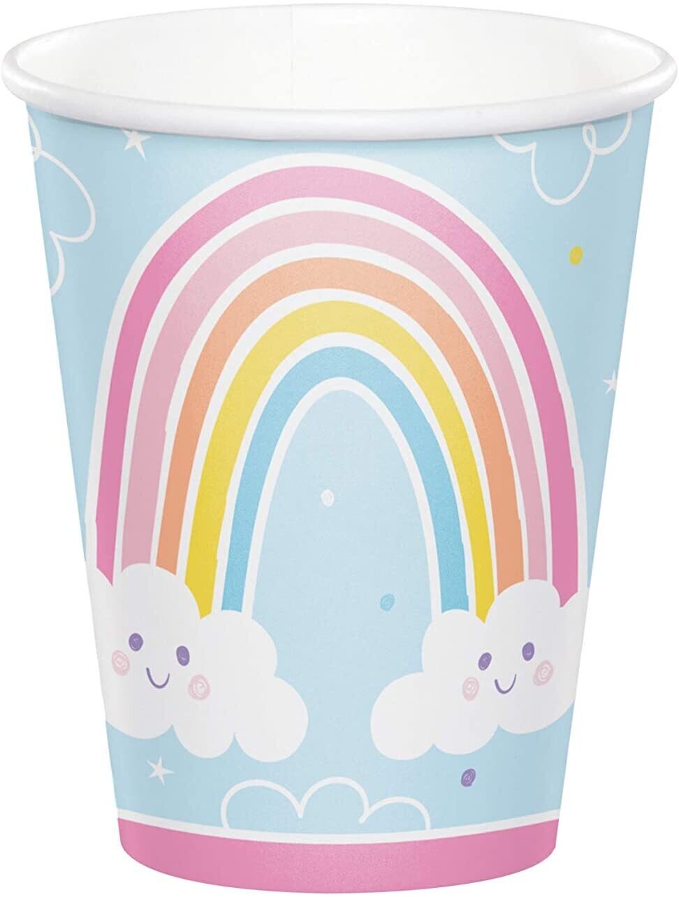 Happy Rainbow 8oz Paper Cup 8ct+