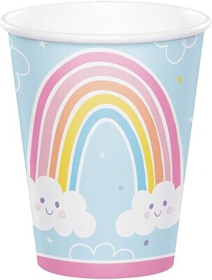 Happy Rainbow 8oz Paper Cup 8ct+