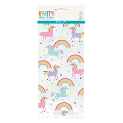 Unicorn &amp; Rainbow Cello Bags 20ct+