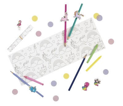 3ct Unicorn Coloring Rolls with Crayons+