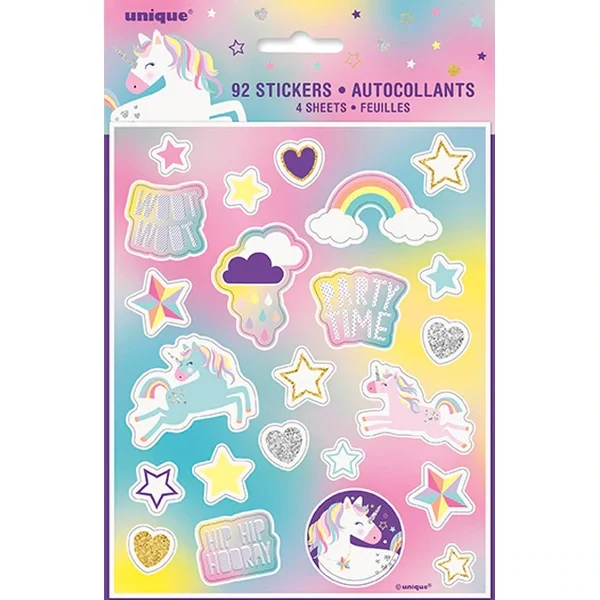 Unicorn Party Stickers+