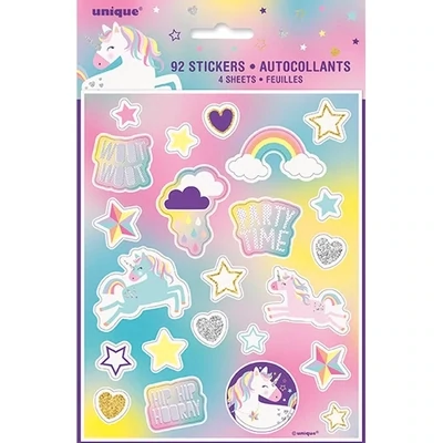 Unicorn Party Stickers+