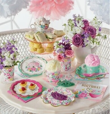 Floral Tea Party Treat Cups+ AMZ