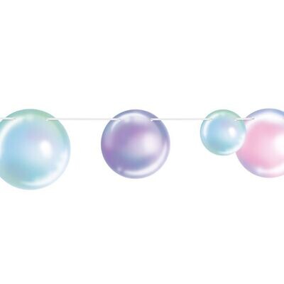Bubbles Streamer 8ft Decoration 12pc