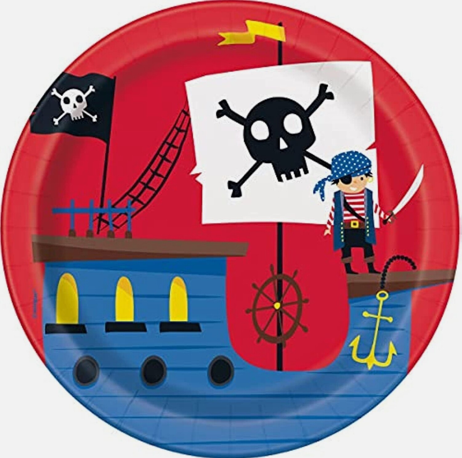 Ahoy Pirate 7&quot; Dessert Plates 8ct+