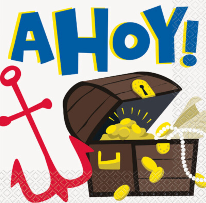 Ahoy Pirate Lunch Napkins+