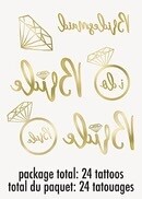 Diamond Foil Bachelorette Tattoos 24ct+
