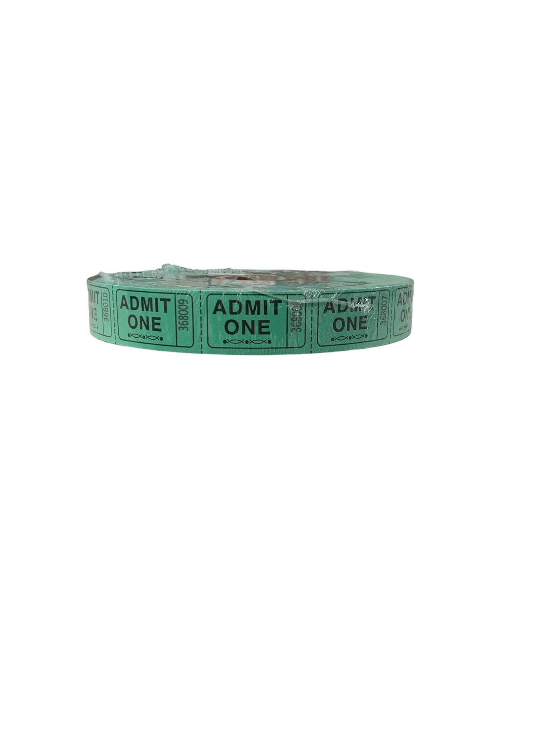 Green Admit One Tickets Roll 2000ct+