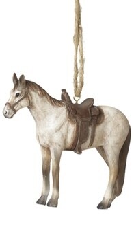 Horse Ornaments +, Color: White