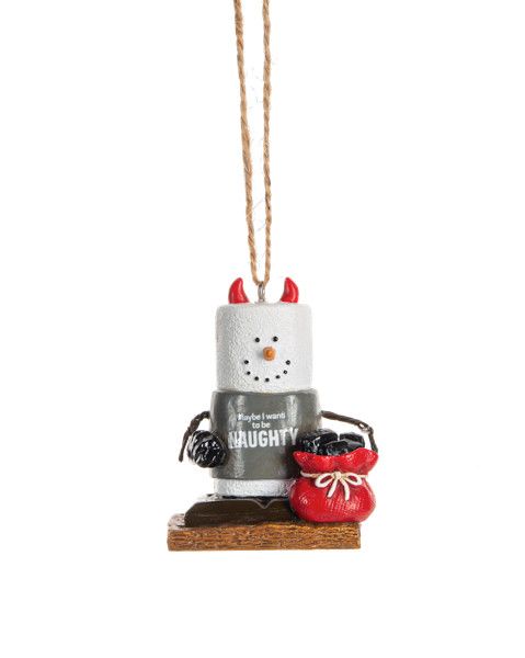 S’more Naughty and Nice Ornament+, Style: Naughty S’more Ornament