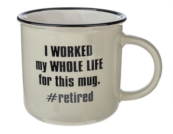 Retirement Camp Style Mugs+