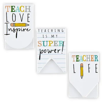 3ct Bookmark Set - Teacher Life+