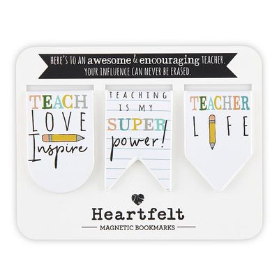 3ct Bookmark Set - Teacher Life+
