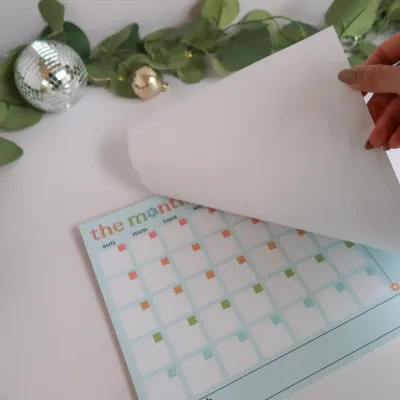 The Month// Monthly Panner &amp; Notepad +