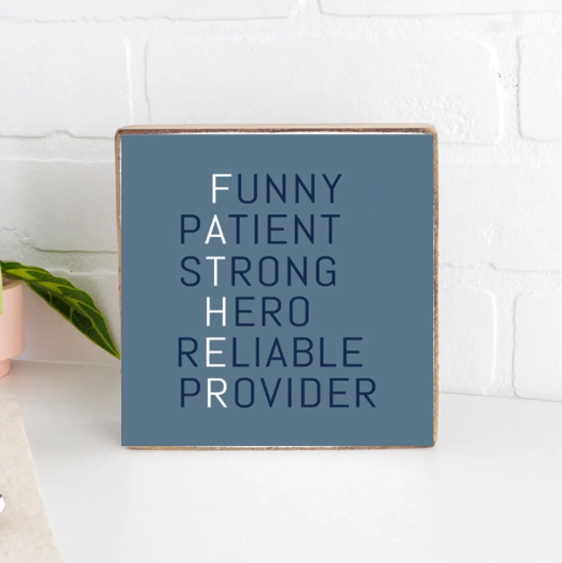 Father Acronym Wood Block+