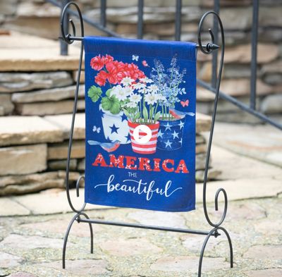 America The Beautiful Garden Flag+