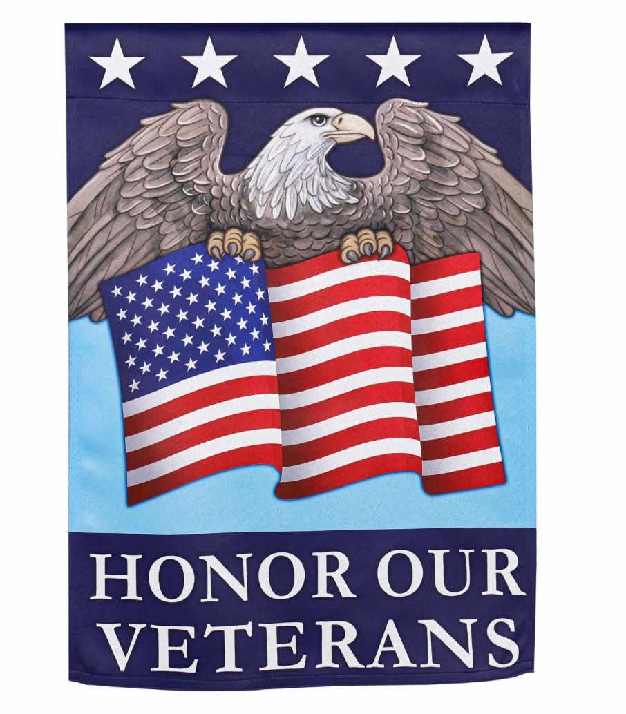 Honor Our Veterans Garden Flag +