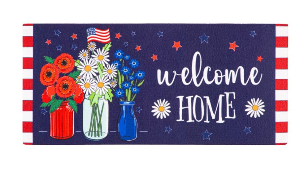 Patriotic Welcome Home Sassafras Switch Mat+