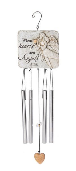 Memorial Pebble Angel - Wind Chimes +, Pattern Items: When Hearts Listen Angles Sing