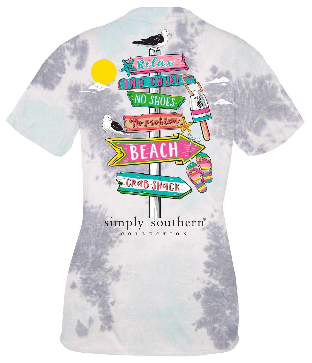 Simply Southern Short Sleeve Sign Salty+, Size: Small