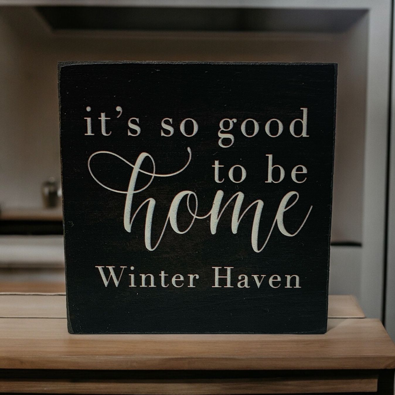 So Good To Be Home - Winter Haven Wood Block +