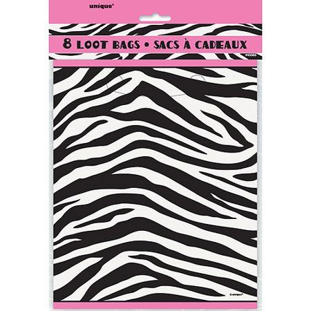 Zebra Passion Loot Bag 8ct+