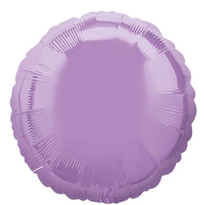 18” Pearl Lavender Round Mylar Balloon+