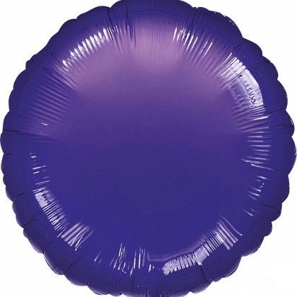 18” Purple Round Mylar Balloon+