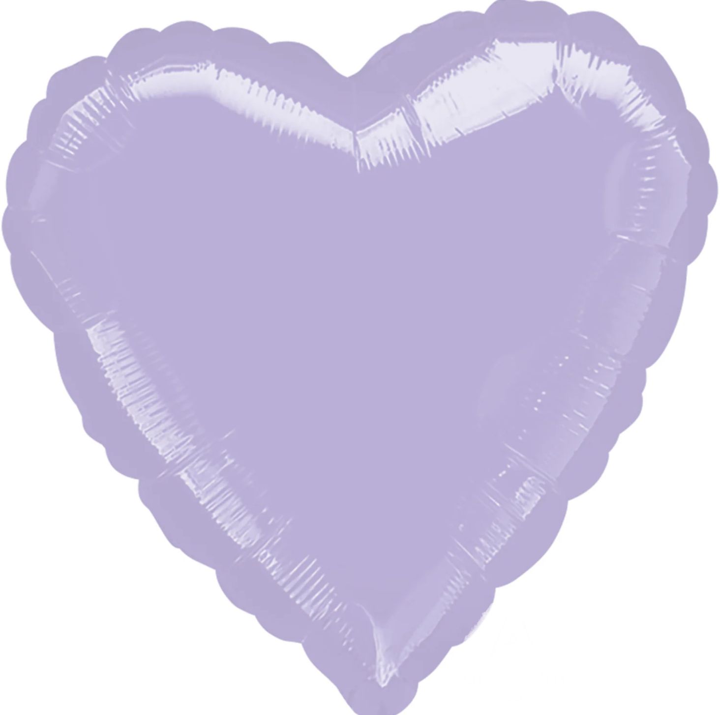18” Metallic Pastel Lilac Heart Mylar Balloon+