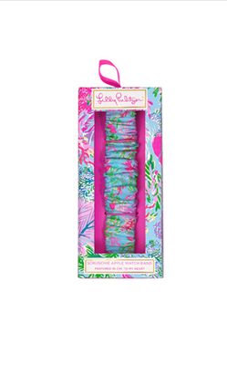 Lilly Pulitzer Scrunchie Apple Watch Band, Cay to my Heart+