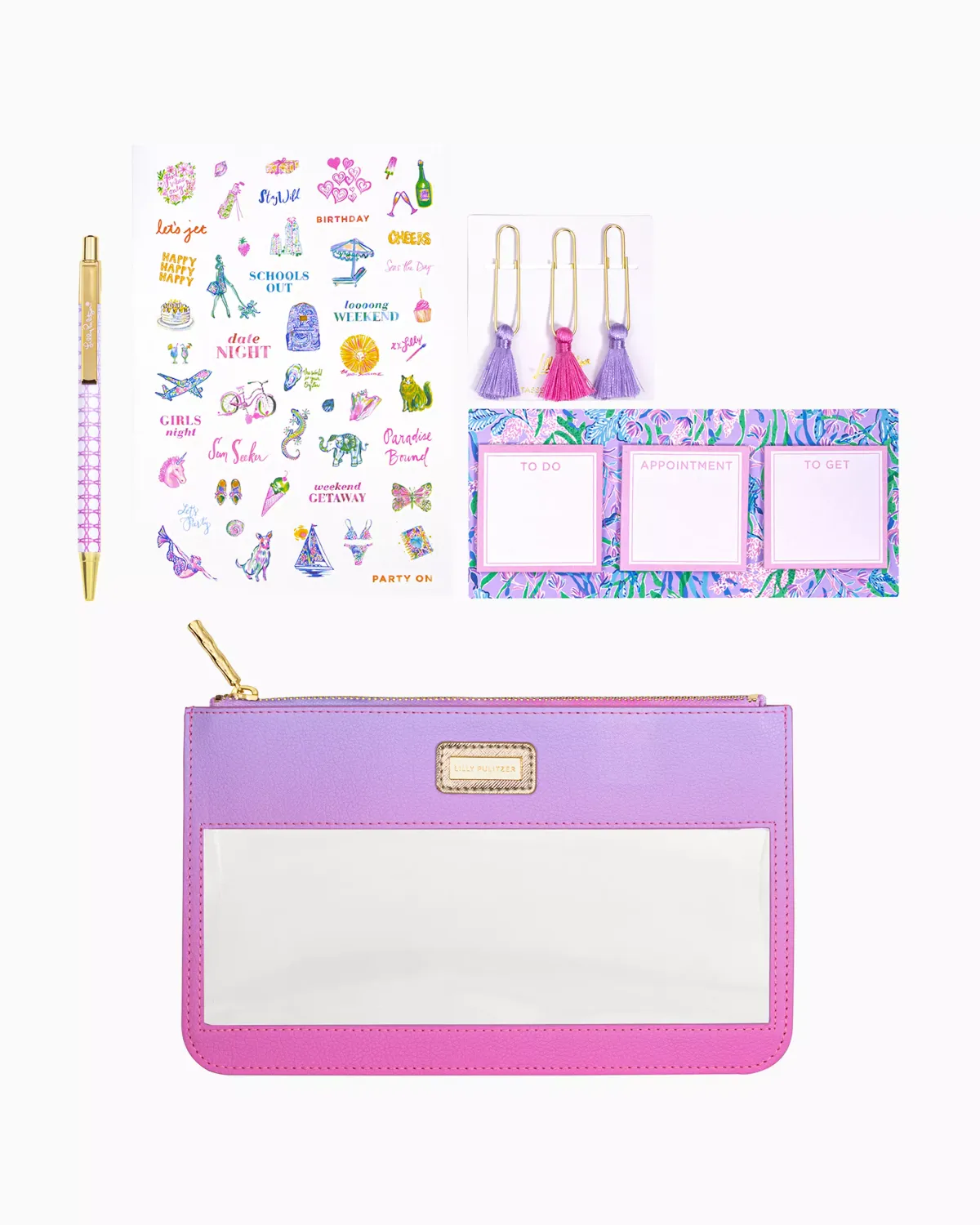 Lilly Pulitzer Agenda Bonus Pack, Ombré+