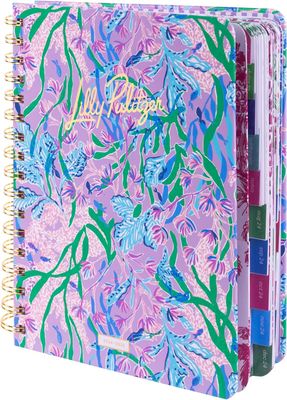 Lilly Pulitzer Large 17 Month Agenda Seacret Escape Engineered+