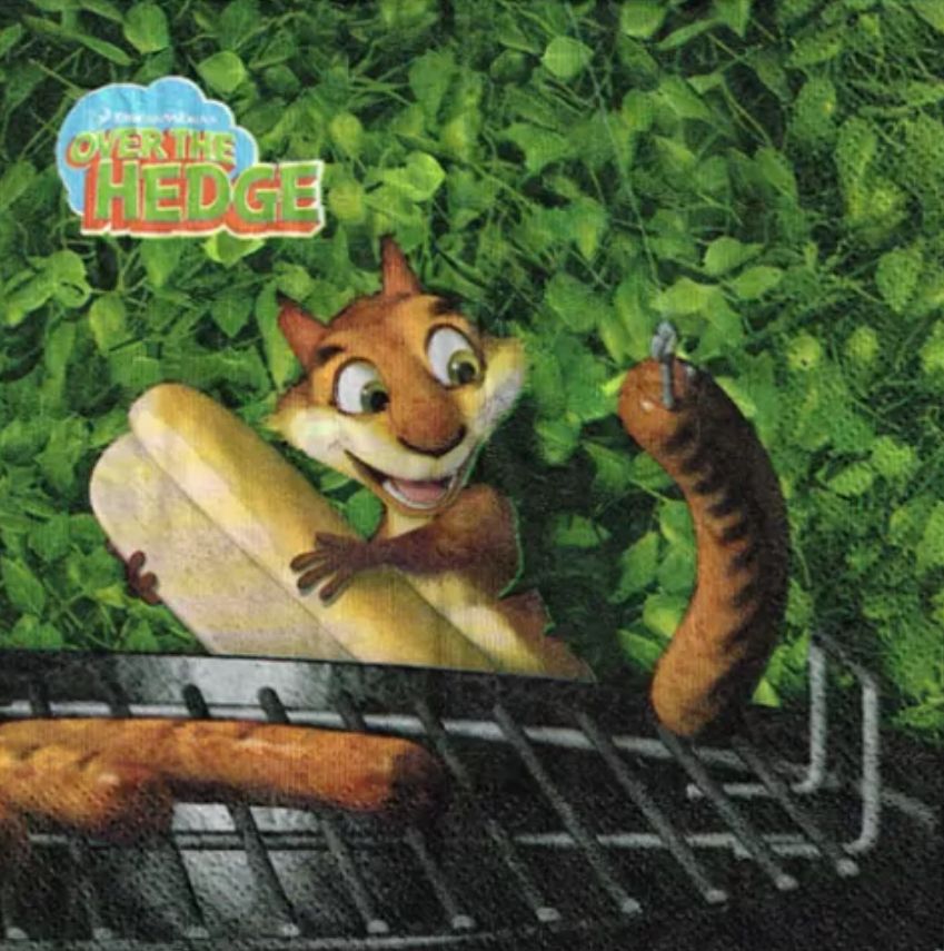 Over The Hedge Lunch Napkins AMZ+