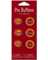 Circus Pin Winner Buttons 6ct AMZ +