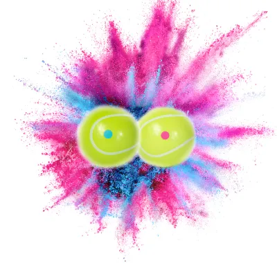 Gender Reveal Powder+ Tennis Balls
