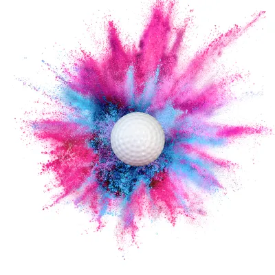 Gender Reveal Golf Balls (Blue and Pink)+