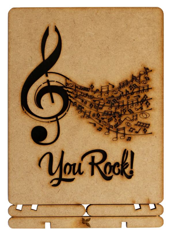 Komoni Post Card- Piece of Art, Pattern Items: You Rock