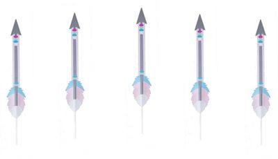Pink Adventure Centerpiece Sticks+