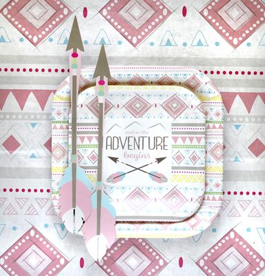 Pink Adventure Centerpiece Sticks+