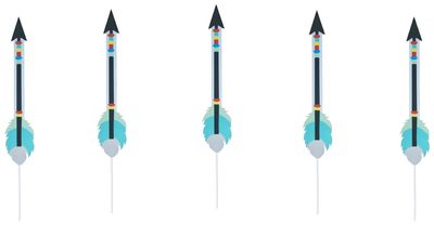 Blue Adventure Centerpiece Sticks+