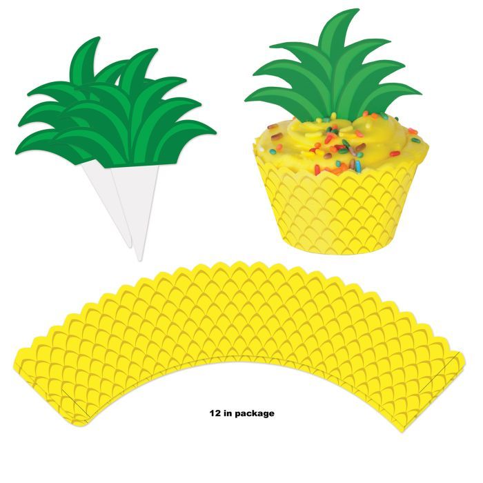 Pineapple Cupcake Wrappers+
