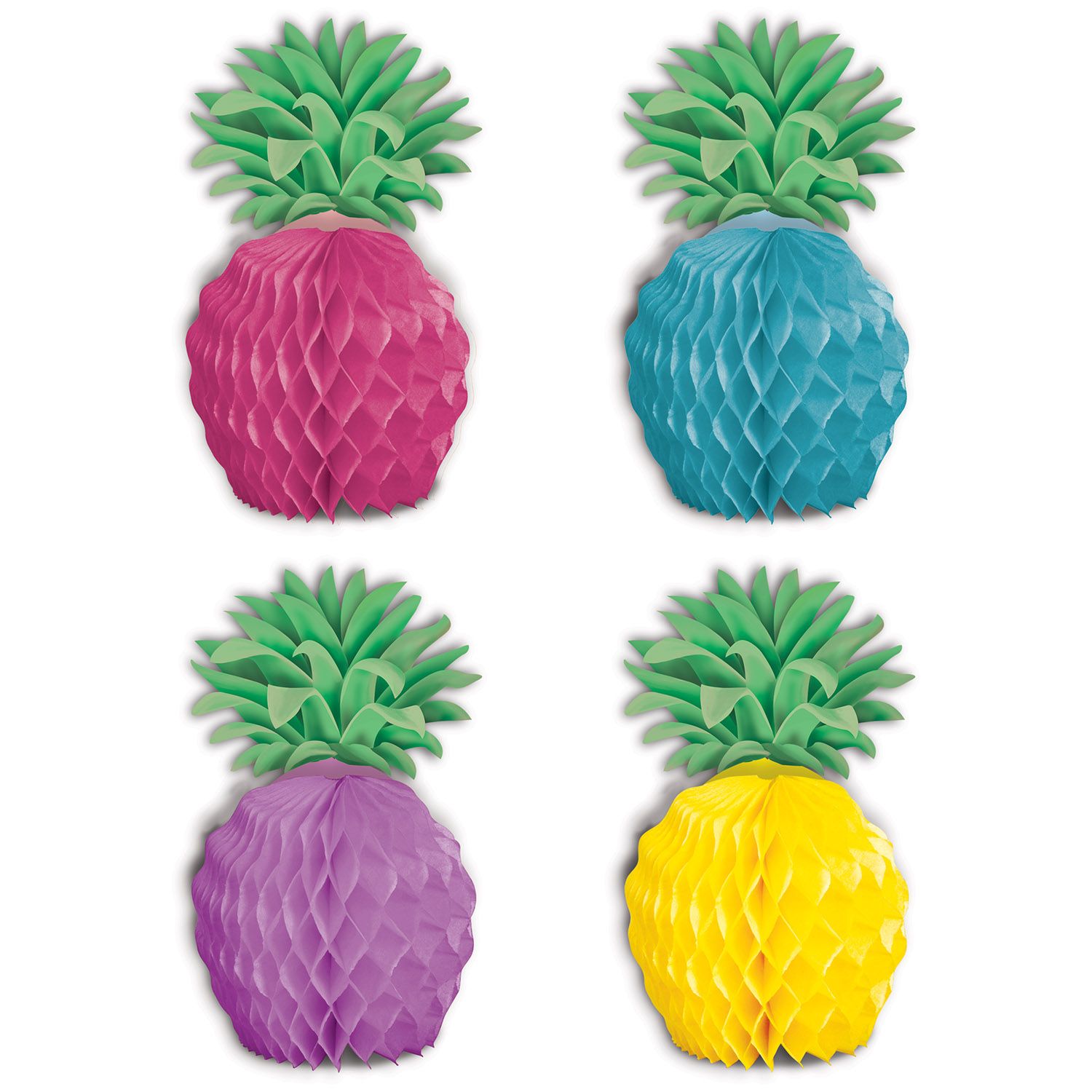 Pineapple Mini 5 1/4&quot; Honeycomb Centerpieces 8ct+