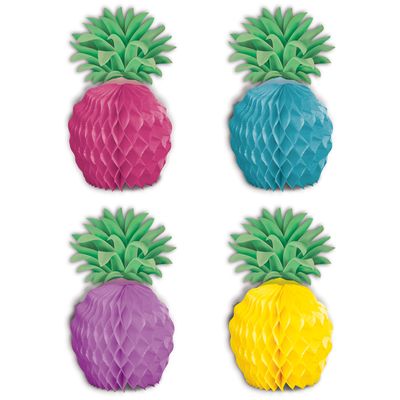 Pineapple Mini 5 1/4&quot; Honeycomb Centerpieces 8ct+