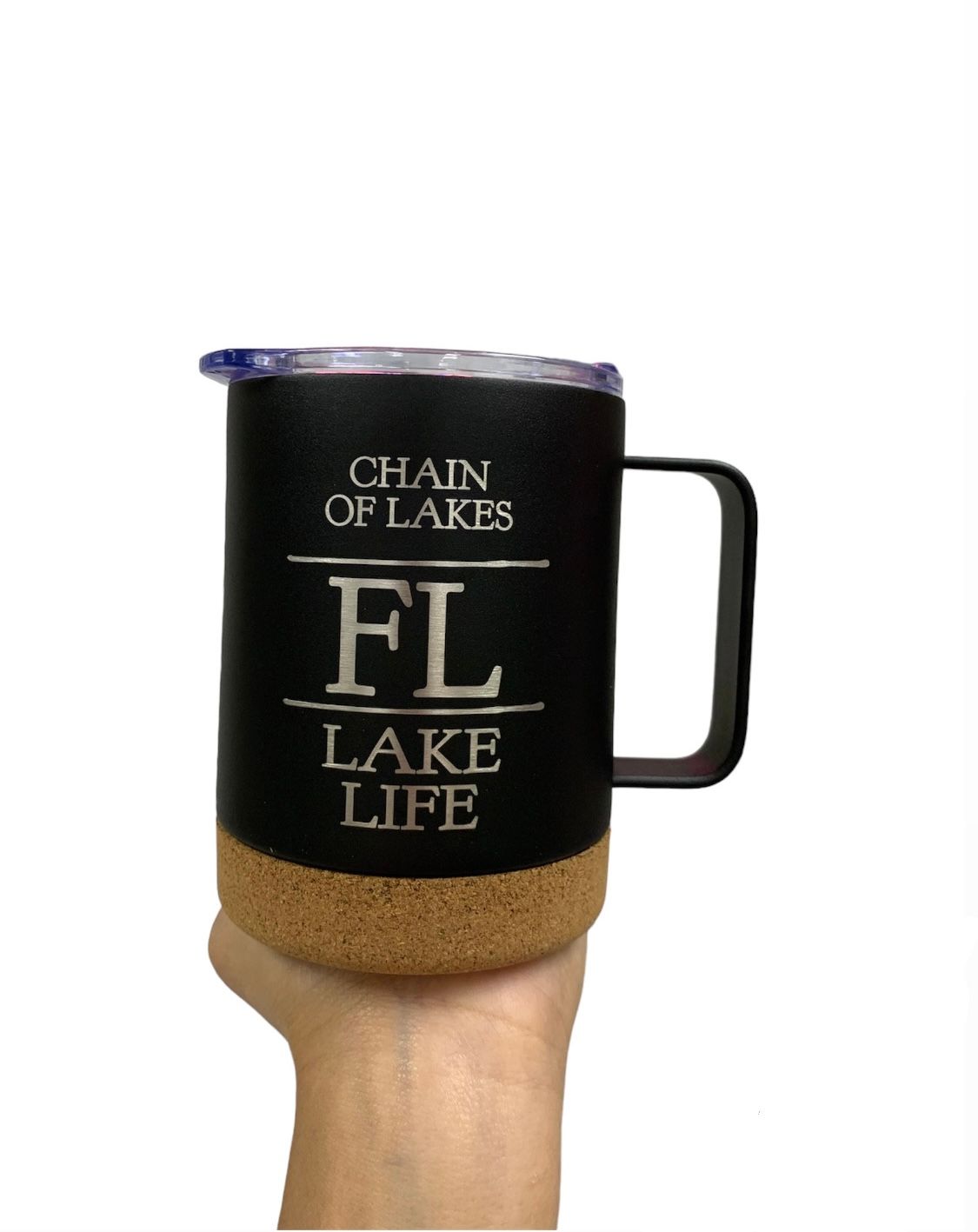 Lake Life Statement Metal Mug With Lid Chain of Lakes+