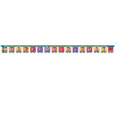 Circus Big Top Happy Birthday Jointed Banner AMZ+