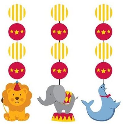 Circus Time Hanging Cutouts AMZ+