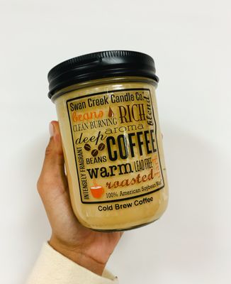 Swan Creek Cold Brew Coffee 12oz Jar Candle+