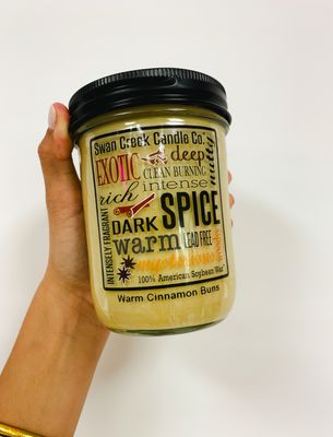 Swan Creek Warm Cinnamon Buns 12oz Jar Candle+