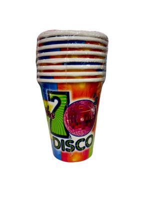 70&#39;s Disco Party 9 fl oz Cups AMZ+