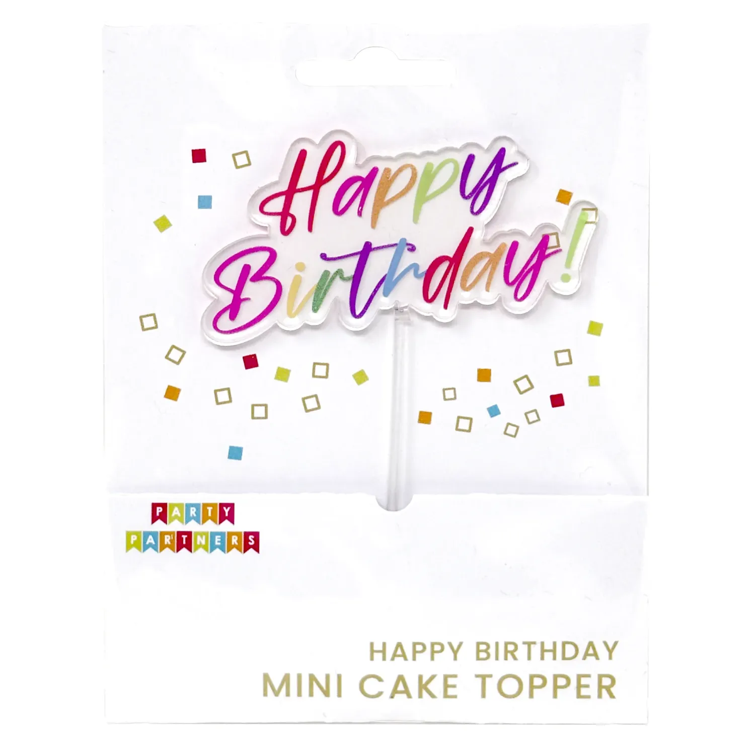 Mini Cake Topper- Birthday Rainbow+